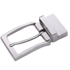 Genuine Leather Belt Silver Reversible Belt Buckle