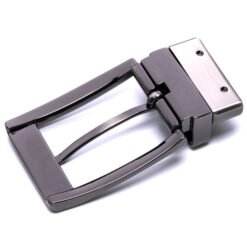 Pu Leather Bel Zinc Alloy Brushed Belt Buckle Mens Reversible