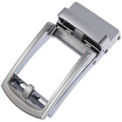 Alternative view of Brushed Silver Slide Belt Buckle for Men Ratchet