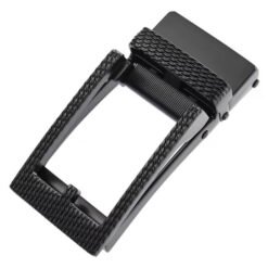 Leather Belt Automatic Belt Buckle Black Mens