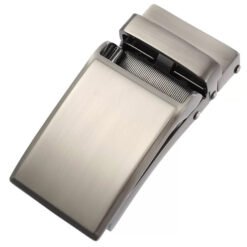 Casual Dress Alloy Gunmetal Sliding Belt Buckle Automatic