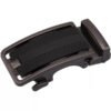 Black Leather Belt Ratchet Slide Belt Buckle Black