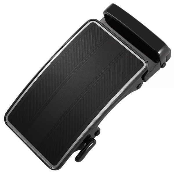 Dress Belt Adjustable Slide Belt Buckle Black