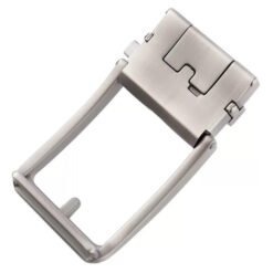 Alternative view of Brushed Matt Gunmetal Ratchet Slide Belt Buckle Adjustable