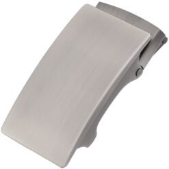 Brushed Matt Gunmetal Ratchet Slide Belt Buckle Adjustable