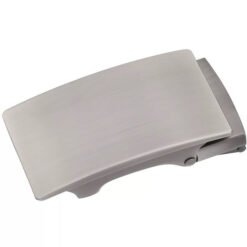 Alternative view of Brushed Matt Gunmetal Ratchet Slide Belt Buckle Adjustable