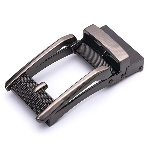 Mens Belts Zinc Alloy Ratchet Automatic Belt Buckles Black