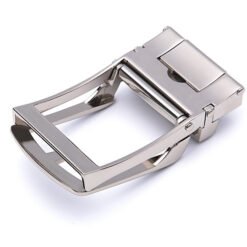 Alternative view of Dress Belt Alloy Automatic Brushed Silver Belt Buckle