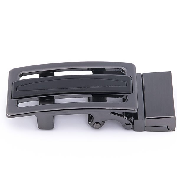 Dress Belt Multi Functional Reversible Slide Belt Buckle Black - Image 5