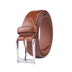 Adjustable Black Dress Genuine Leather Belt for Men