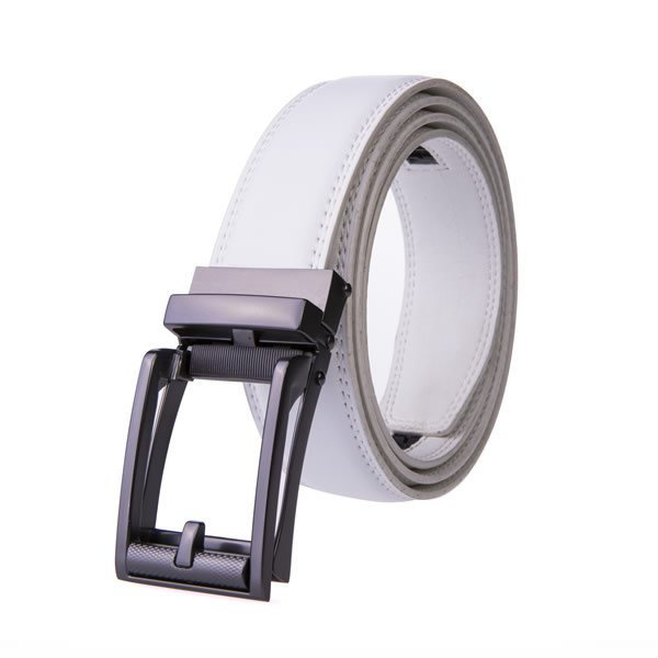 Dress Black Genuine Leather Belt Ratchet Belt - Image 6