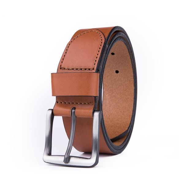 Casual Italian Top Grain Leather Belt Brown Leather Belt Men - Image 6