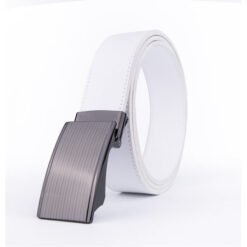 Official Dress Ratchet Automatic Black Leather Belts Genuine