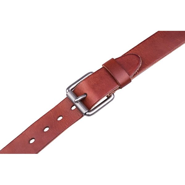 Wide Retro Casual Western Black Full Grian Leather Mens Belt - Image 8