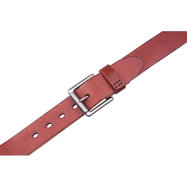 Wide Retro Casual Western Brown Full Grian Leather Mens Belt - Image 7