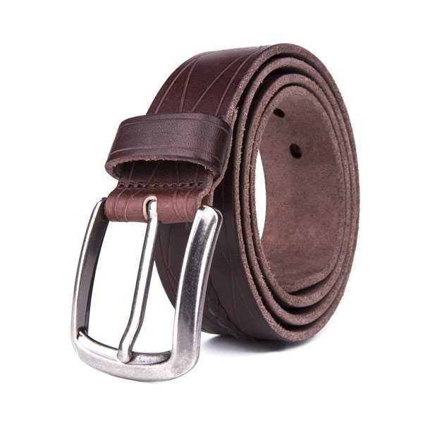 Wide Retro Casual Western Black Cow Full Grian Mens Leather Belt - Image 3