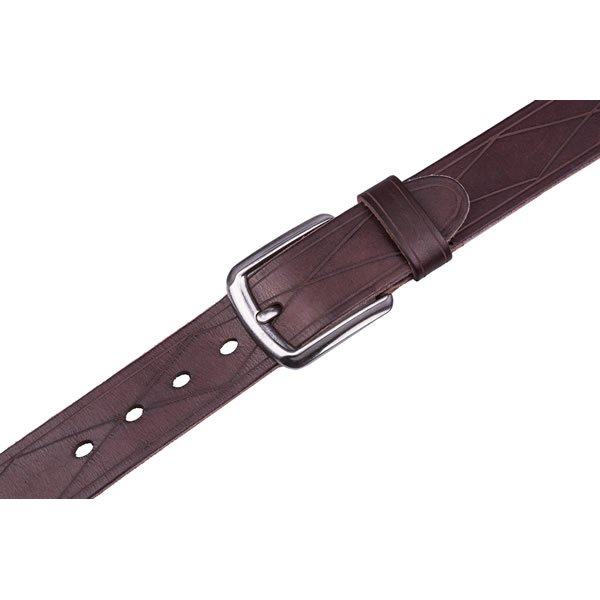 Wide Retro Casual Western Black Cow Full Grian Mens Leather Belt - Image 7