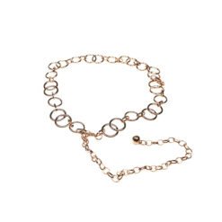 Ladies Link Waistbands Adjustable Belt Metal Chain for Dress
