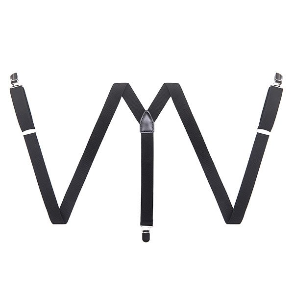 Elastic Y-Shape Braces PU Leather Suspenders with Metal Clip for Men - Image 4