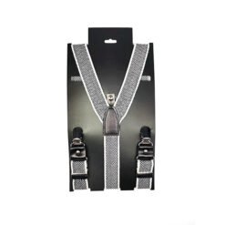 Stretch Belt Y-Back Adjustable Elastic Suspender for Men with Clips