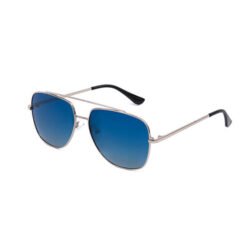 Mens Metal Aviation Pilot Sunglasses with Double  Bridge Polarized Lens 100% UV Protection