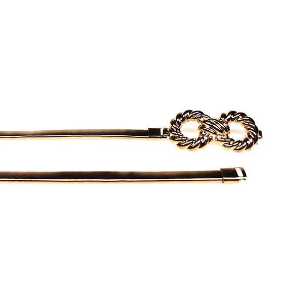 Women Circle Link Gold Chain Stretch Body Belt for Skirt - Image 3